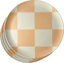 Load image into Gallery viewer, Bamboo Side Plate - Pink Check
