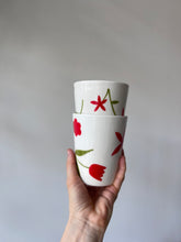 Load image into Gallery viewer, Vintage Flowers Tumbler/Travel Cup - Ready to Ship
