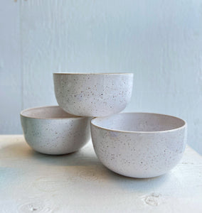 SLIGHT SECOND White Meal Bowls - Ready to Ship