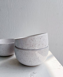 SLIGHT SECOND White Meal Bowls - Ready to Ship