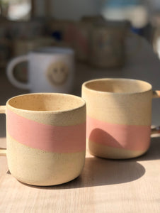 Blue, Peach & Salmon Wave Mugs - Holiday Pre-Order