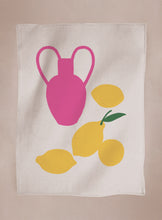 Load image into Gallery viewer, Vase &amp; Fruit Tea Towels
