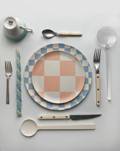 Load image into Gallery viewer, Bamboo Dinner Plate - Blue Check
